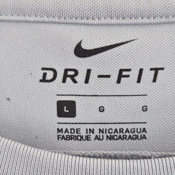 Nike Dri-Fit Men’s Valor Soccer #30 Shirt Jersey Size Large Gray GUC - Picture 3 of 7